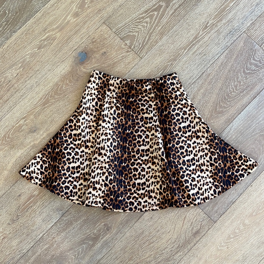 New Leopard Print Skater Skirt From Francescas - image 1